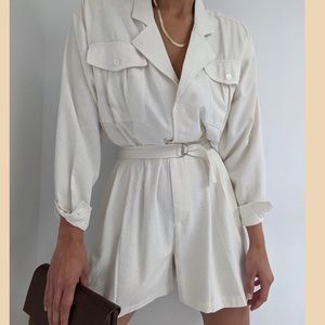 Na nin white romper S/M